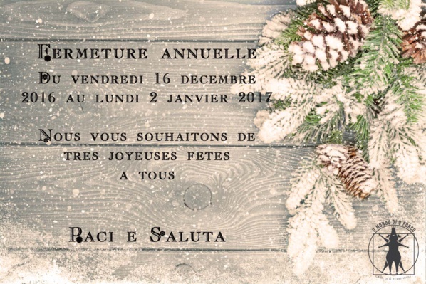 Fermeture annuelle 