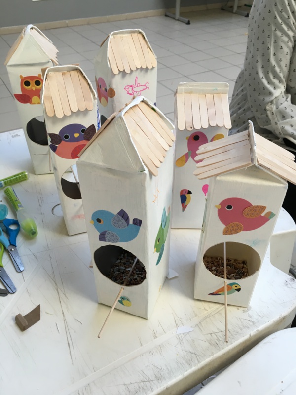 Atelier création d'une mangeoire à oiseaux