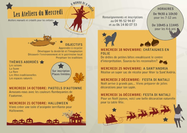 Activités du mercredi, programme de fin d'année
