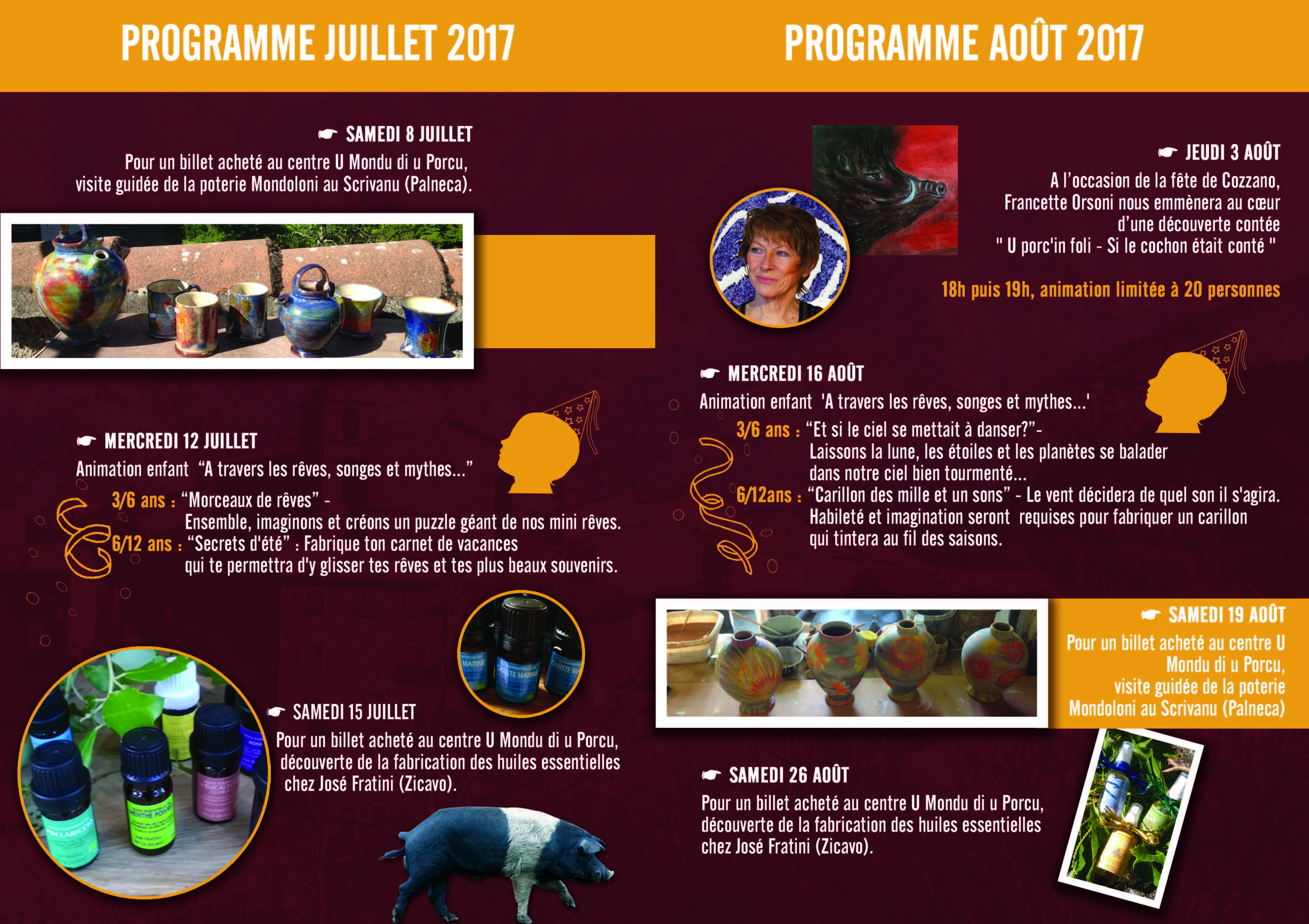 Programme de l'été