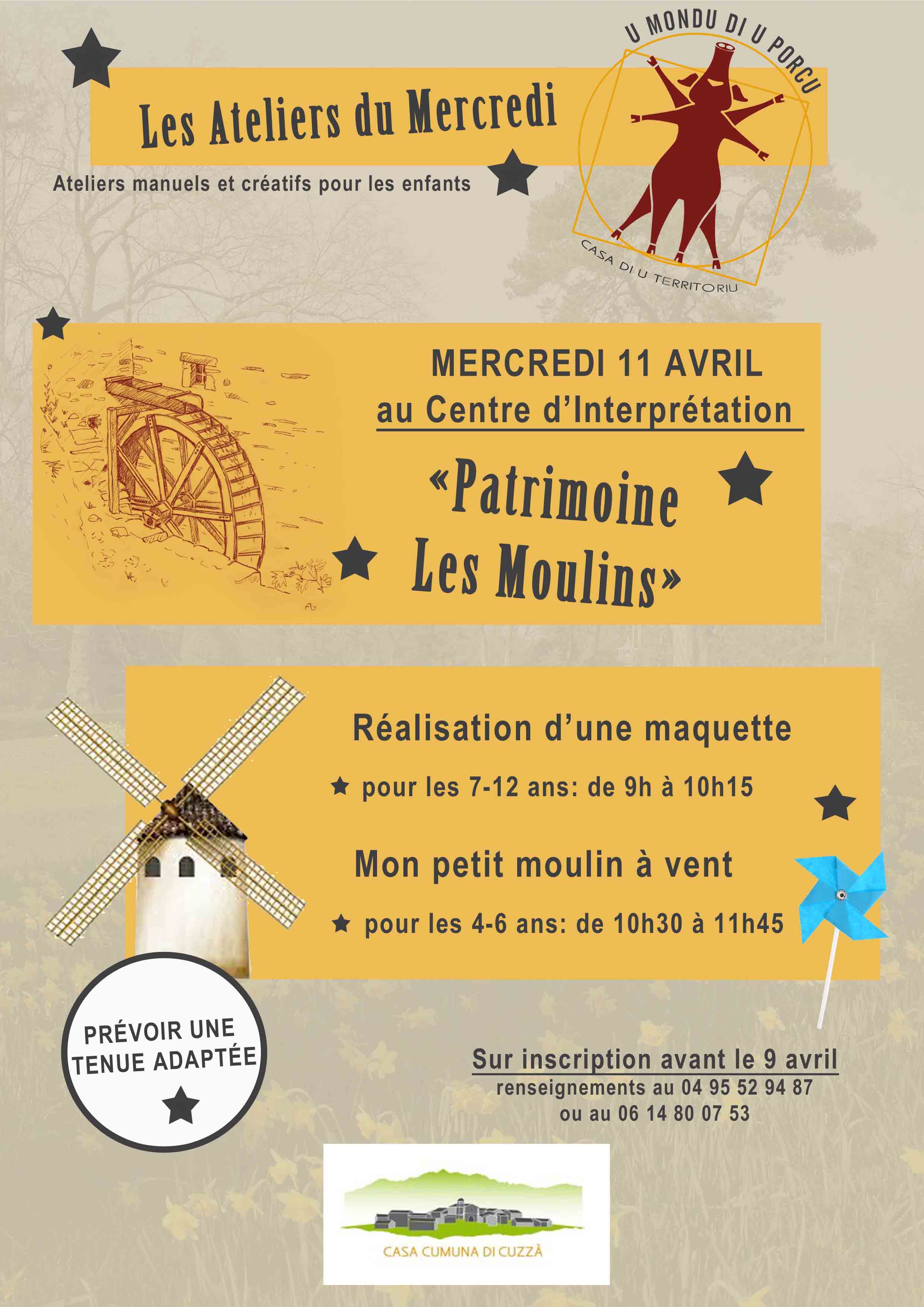 Découverte du patrimoine local, les moulins