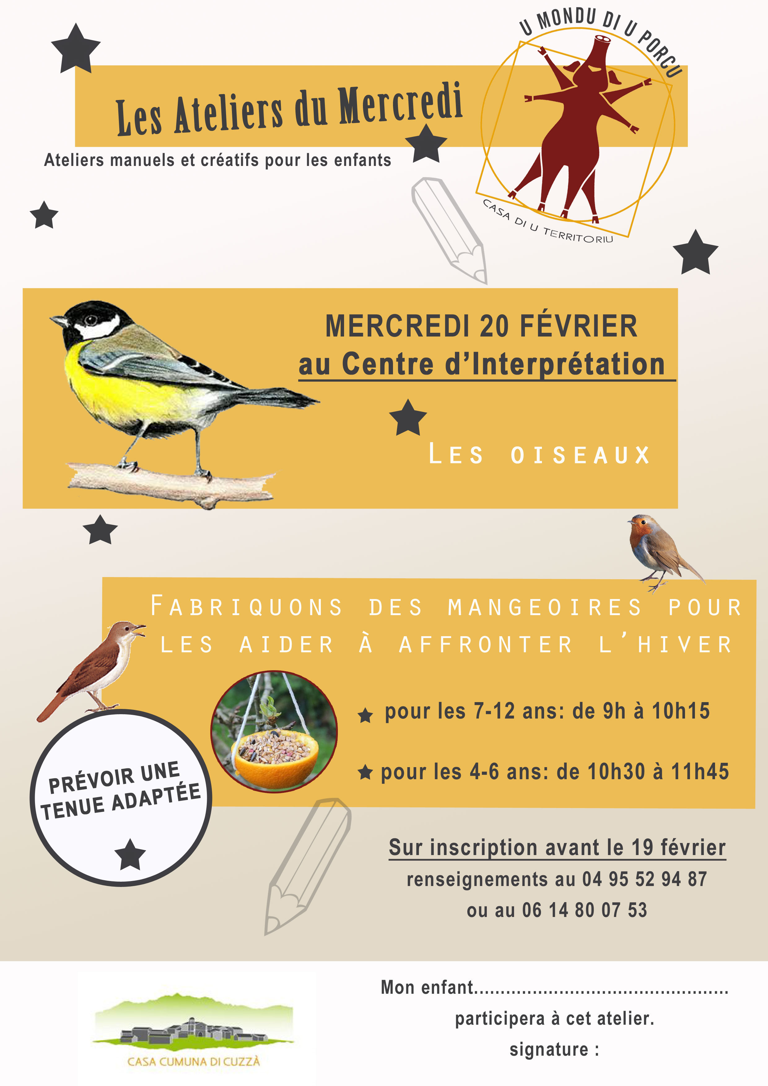 Ateliers de février