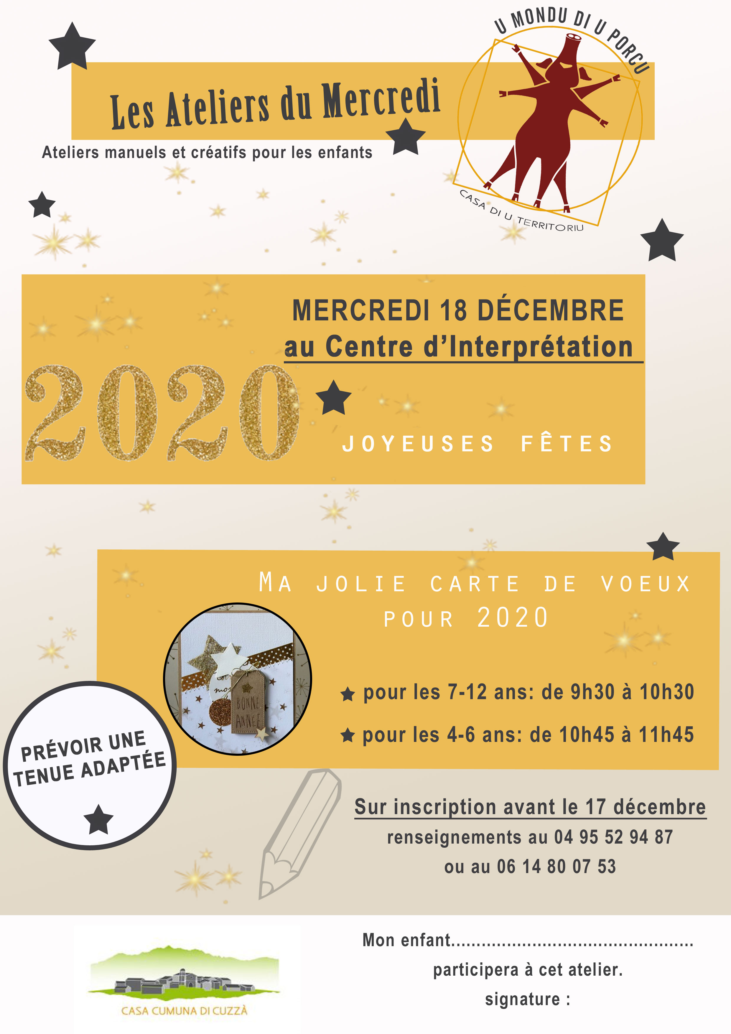 Ateliers de décembre ... ho ho ho, Noël arrive !