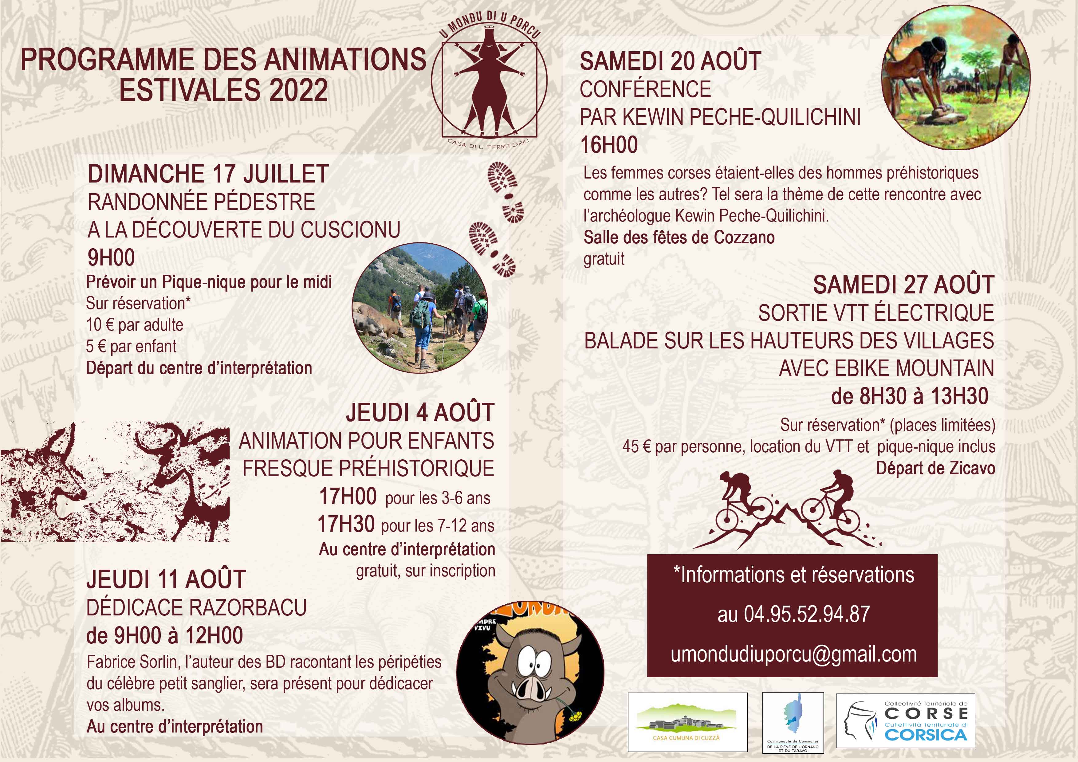 Programme estival 2022