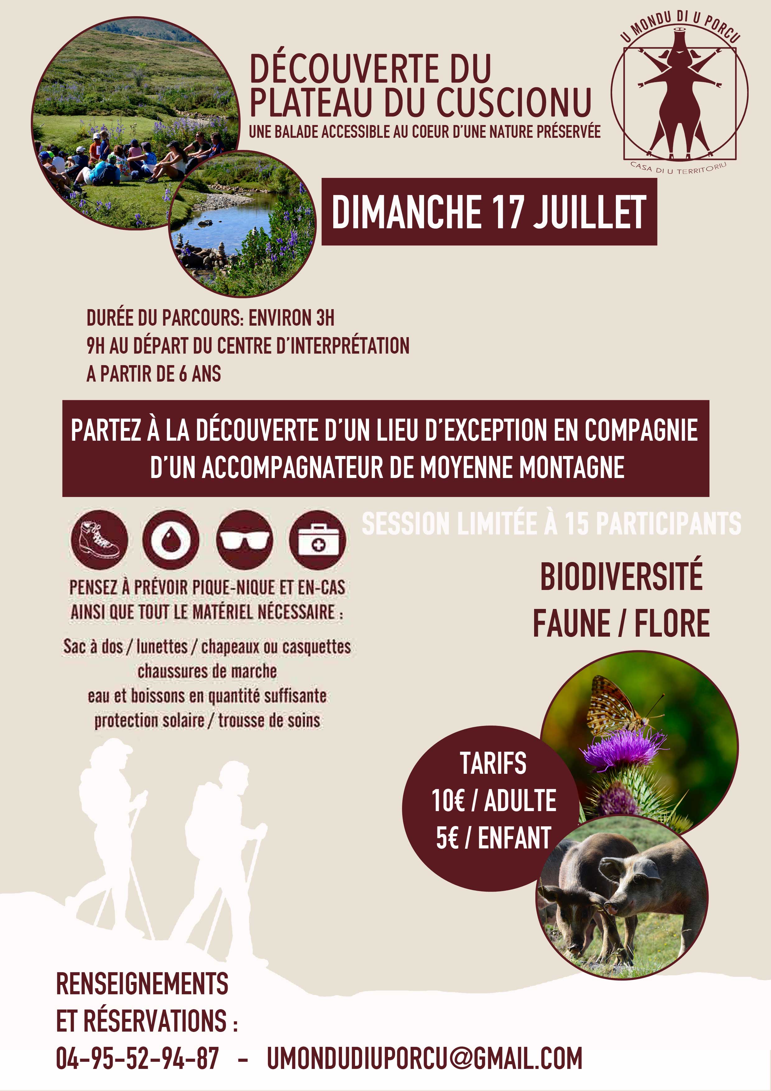 Randonnée Pédestre - Dimanche 17 juillet- sur inscription
