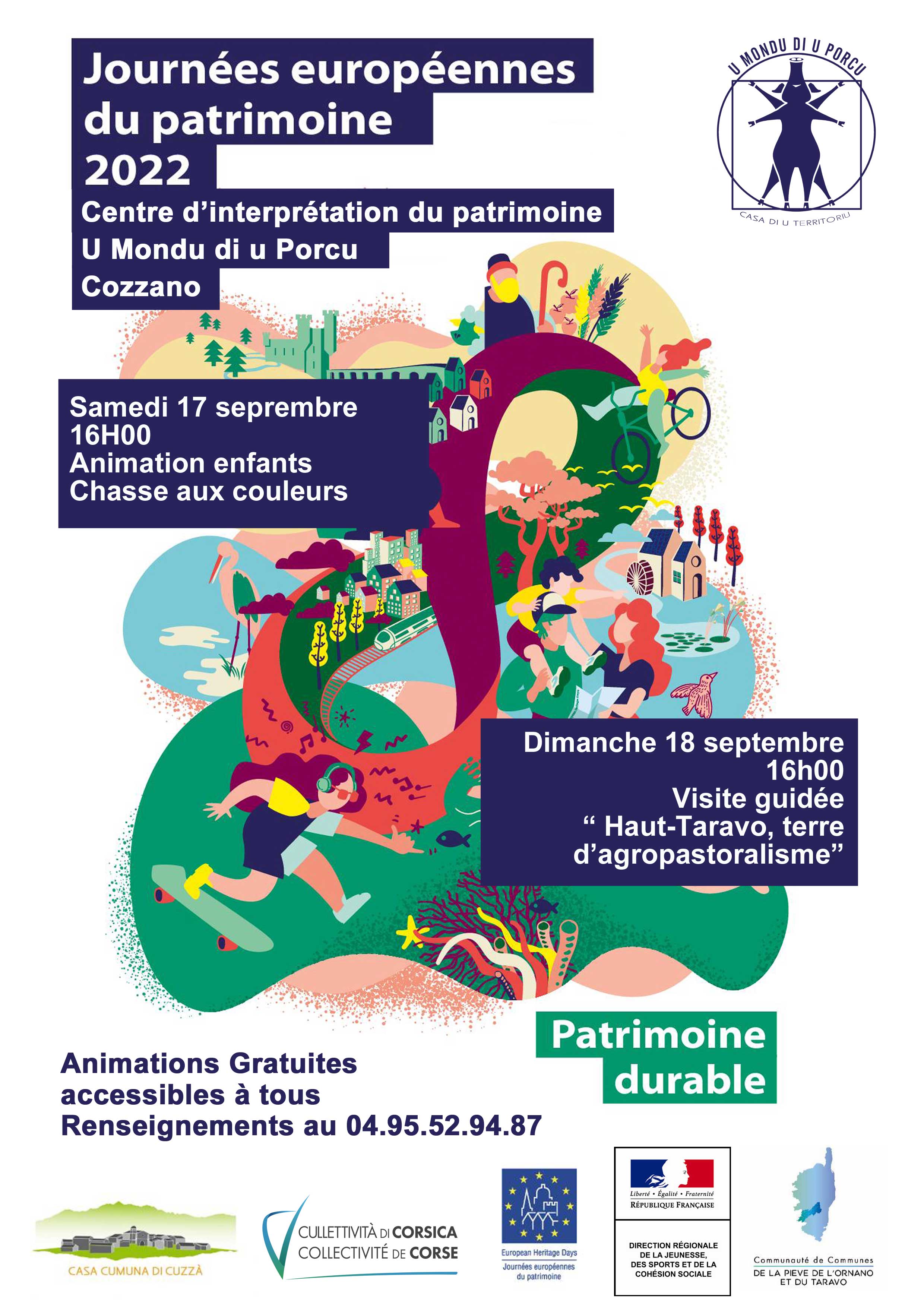 Journées Européennes  du Patrimoine - Programme 2022