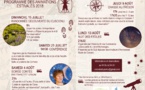 Programme estival 2018